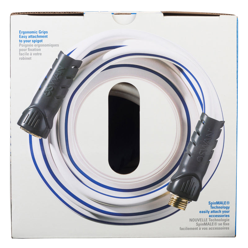 XFlex white hose box showing ergonomic grips