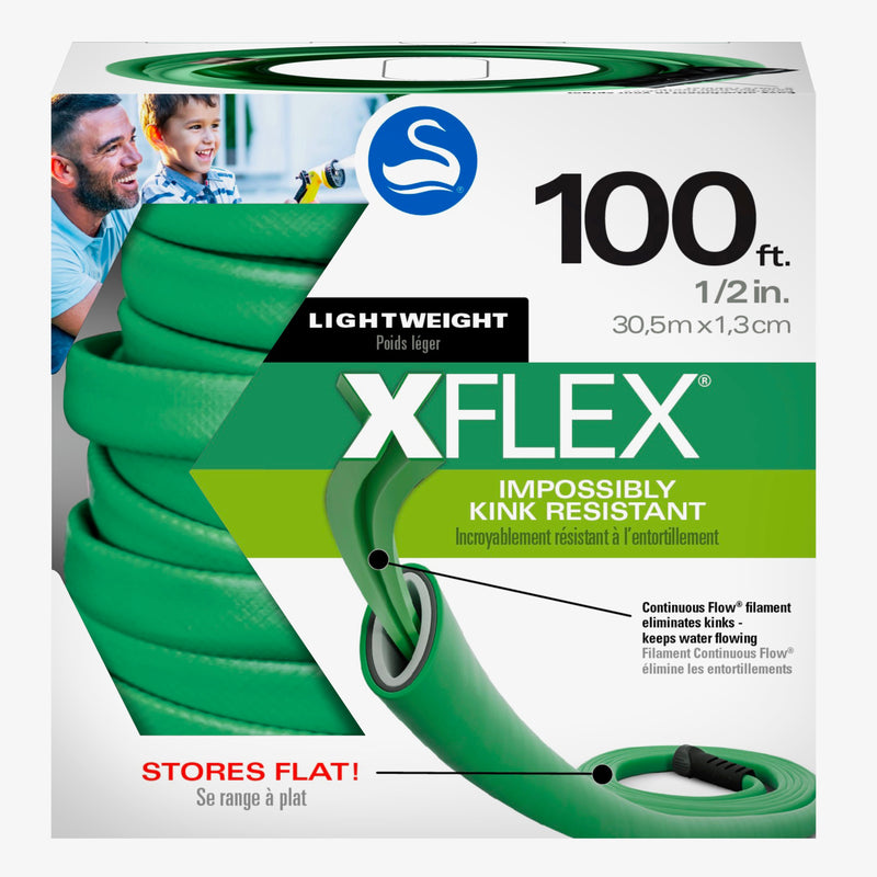 XFlex 100ft Flat Hose in Green