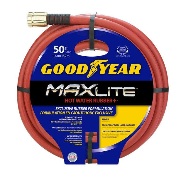 Swan Hose Goodyear 50' x 3/4" - $47.99 Goodyear MAXLite Hot Water Rubber+