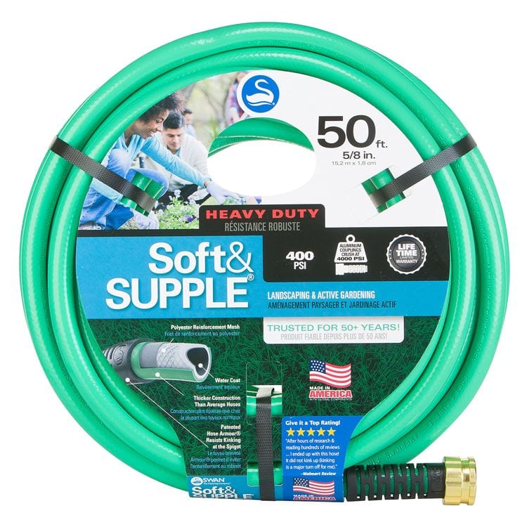 Swan Hose Swan 3/4"x 50'- $48.99 Swan Soft&SUPPLE Hose