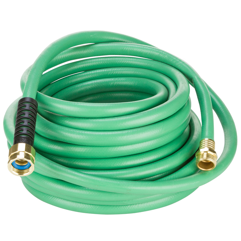 Coiled up green hose